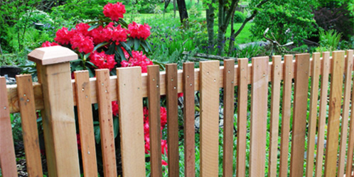 Specialty Picket Fence by Alpine Fence Co